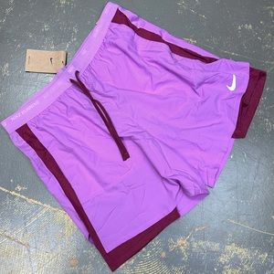 Nike Flex Stride 5” Future Running Shorts DM4757-532 Large Light Purple Maroon